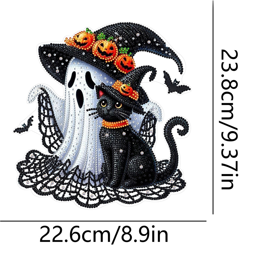 Halloween Theme 2D Flat DIY Hanging Diamond Art Kits Home Wall Decoration Crafts