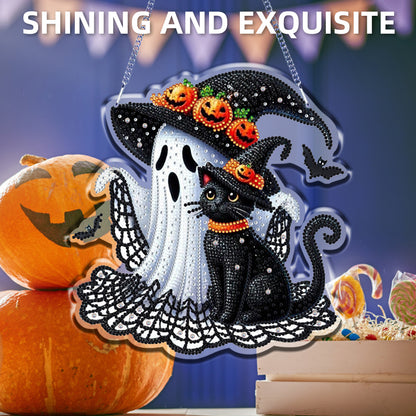 Halloween Theme 2D Flat DIY Hanging Diamond Art Kits Home Wall Decoration Crafts