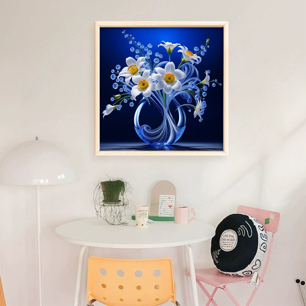 Luminous Vase - 11CT Stamped Cross Stitch 40*40CM