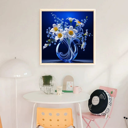 Luminous Vase - 11CT Stamped Cross Stitch 40*40CM