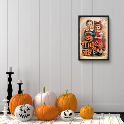 Trick Or Treat - Full Round Drill Diamond Painting 30*45CM