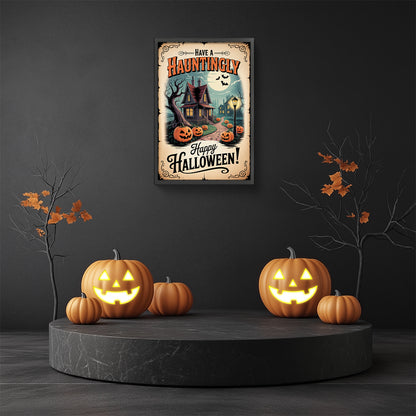 Halloween Castle - Full Round Drill Diamond Painting 30*45CM