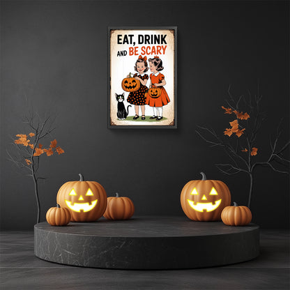 Halloween Children - Full Round Drill Diamond Painting 30*45CM