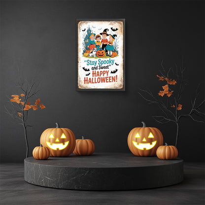 Halloween Atmosphere - Full Round Drill Diamond Painting 30*45CM