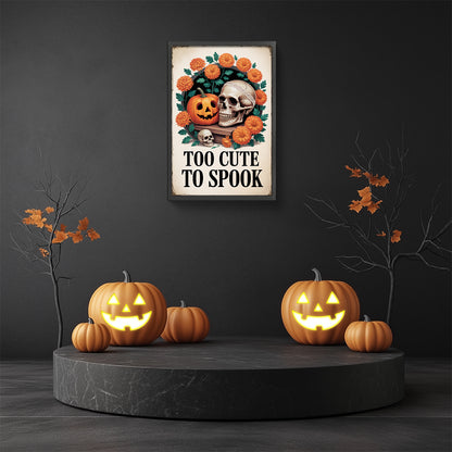 Halloween Pumpkins And Skeletons - Full Round Drill Diamond Painting 30*45CM