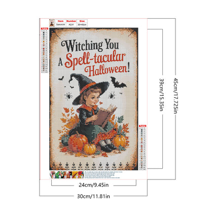 Halloween - Full Round Drill Diamond Painting 30*45CM