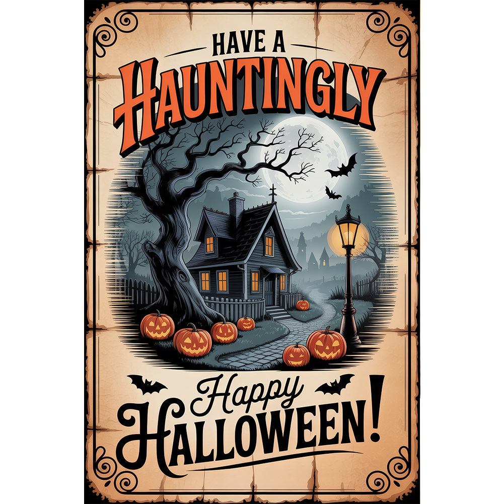 Happy Halloween - Full Round Drill Diamond Painting 30*45CM