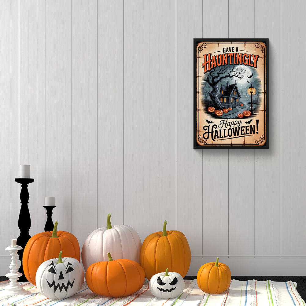 Happy Halloween - Full Round Drill Diamond Painting 30*45CM