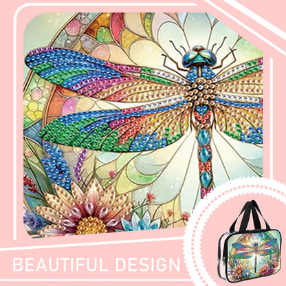 DIY Diamond Art Rhinestone Makeup Bag Crystal Transparent PVC Storage Pack Gift