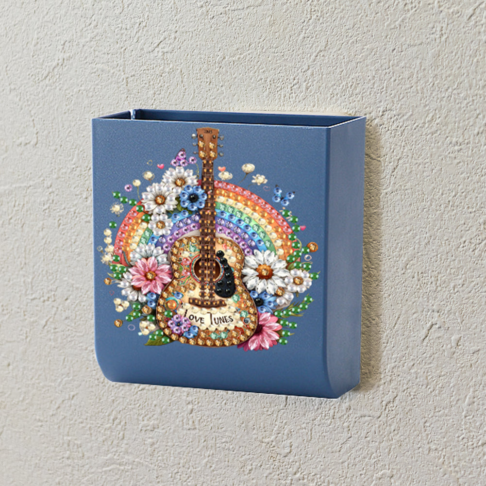 Guitar Rainbow DIY Diamond Painting Kit Wall-Mounted Phone Charging Station