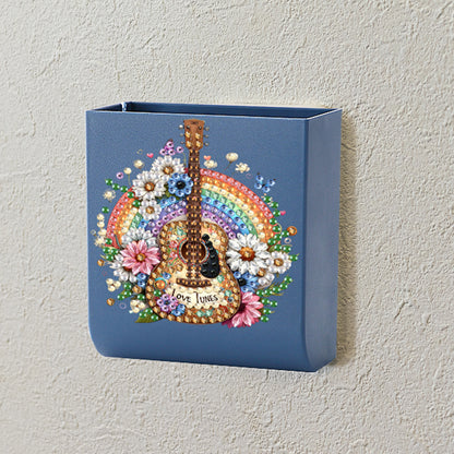 Guitar Rainbow DIY Diamond Painting Kit Wall-Mounted Phone Charging Station