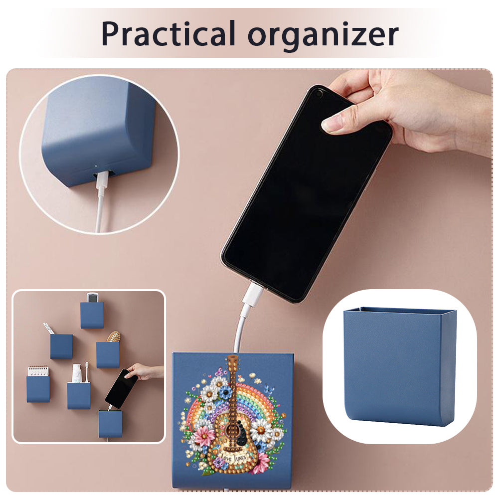 DIY Diamond Painting Kit Wall-Mounted Phone Charging Station for Home Decor