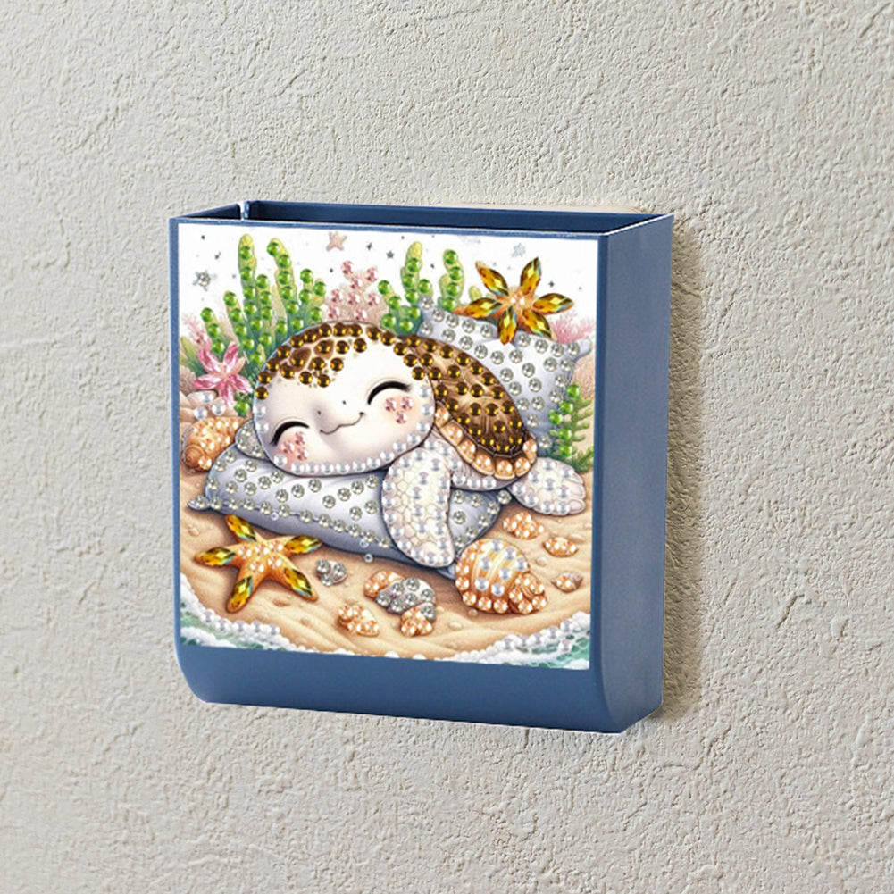 Turtle DIY Diamond Painting Kit Wall-Mounted Phone Charging Station Home Decor