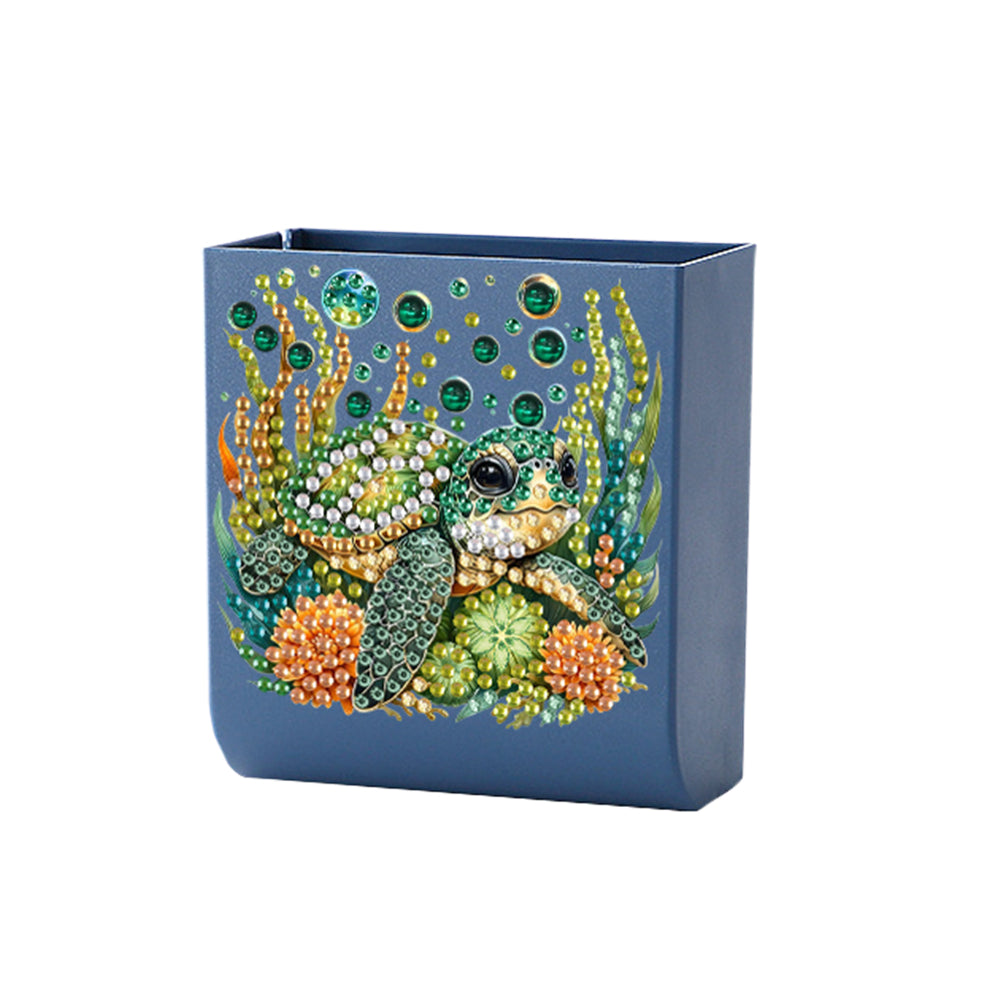 Water Turtle DIY Diamond Painting Kit Wall-Mounted Phone Charging Station Decor