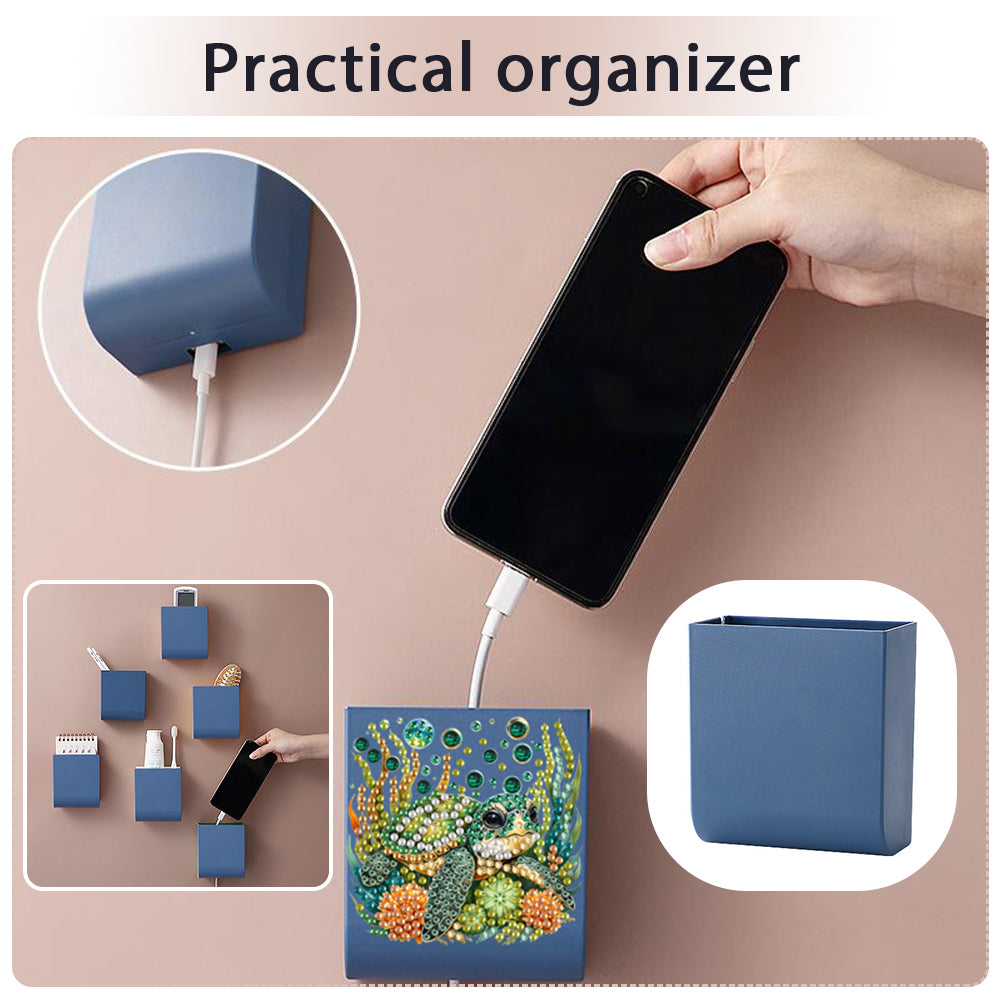 DIY Diamond Painting Kit Wall-Mounted Phone Charging Station for Home Decor