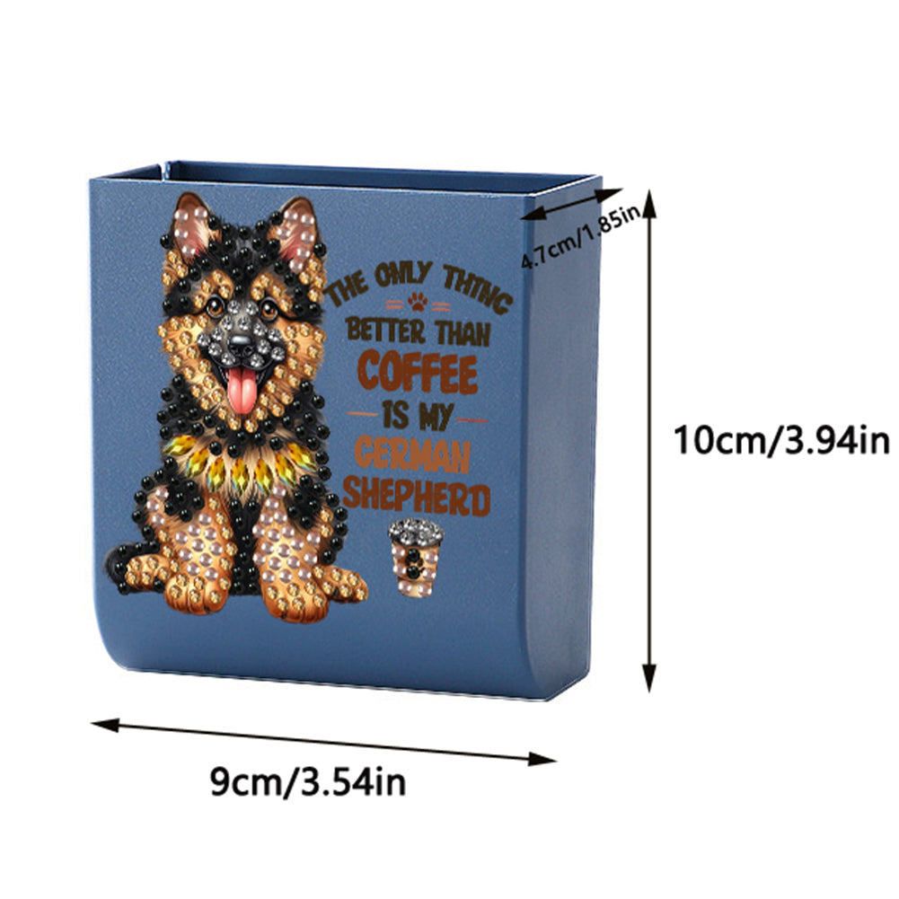 Dog DIY Diamond Painting Kit Wall-Mounted Phone Charging Station Home Decor