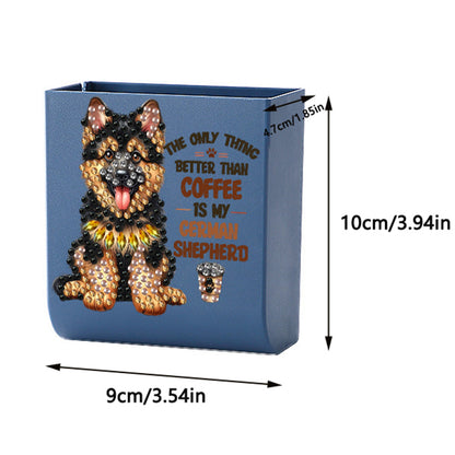 Dog DIY Diamond Painting Kit Wall-Mounted Phone Charging Station Home Decor