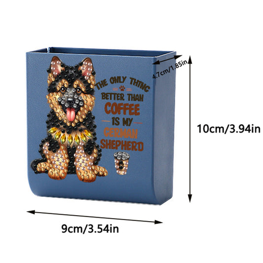 Dog DIY Diamond Painting Kit Wall-Mounted Phone Charging Station Home Decor