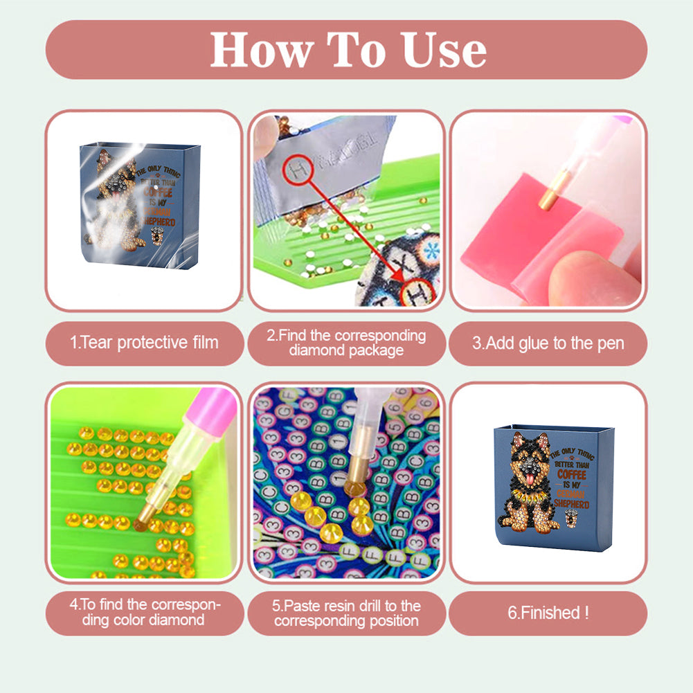 DIY Diamond Painting Kit Wall-Mounted Phone Charging Station for Home Decor