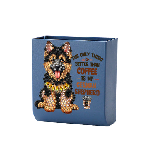 Dog DIY Diamond Painting Kit Wall-Mounted Phone Charging Station Home Decor