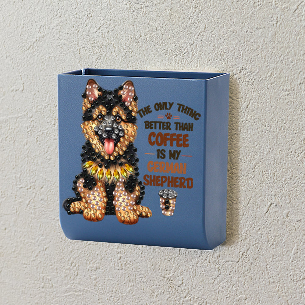 Dog DIY Diamond Painting Kit Wall-Mounted Phone Charging Station Home Decor