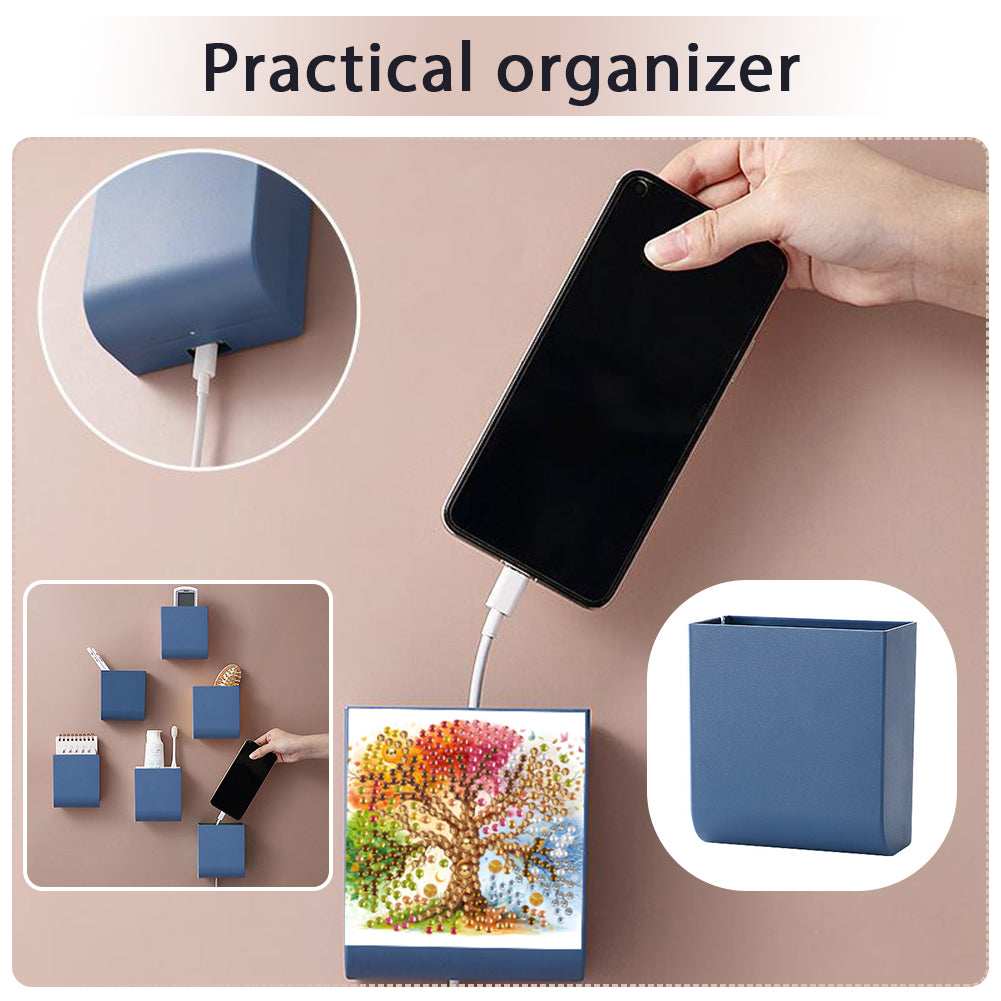 DIY Diamond Painting Kit Wall-Mounted Phone Charging Station for Home Decor