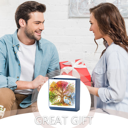 Tree DIY Diamond Painting Kit Wall-Mounted Phone Charging Station Home Decor