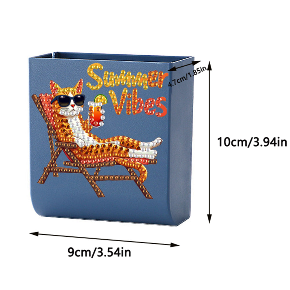 Cat DIY Diamond Painting Kit Wall-Mounted Phone Charging Station Home Decor