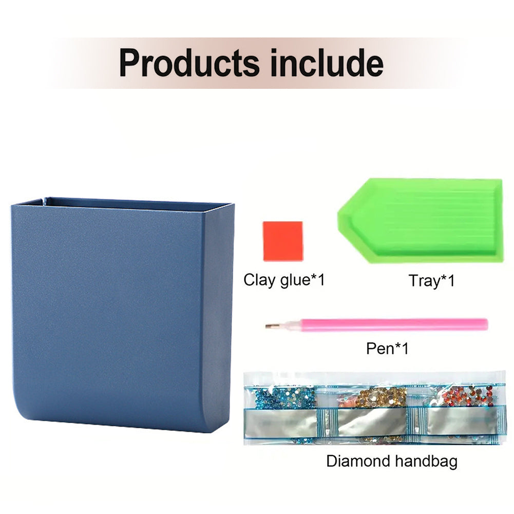 Cat DIY Diamond Painting Kit Wall-Mounted Phone Charging Station Home Decor