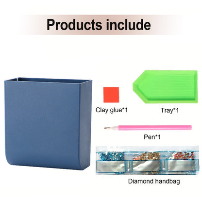 Cat DIY Diamond Painting Kit Wall-Mounted Phone Charging Station Home Decor