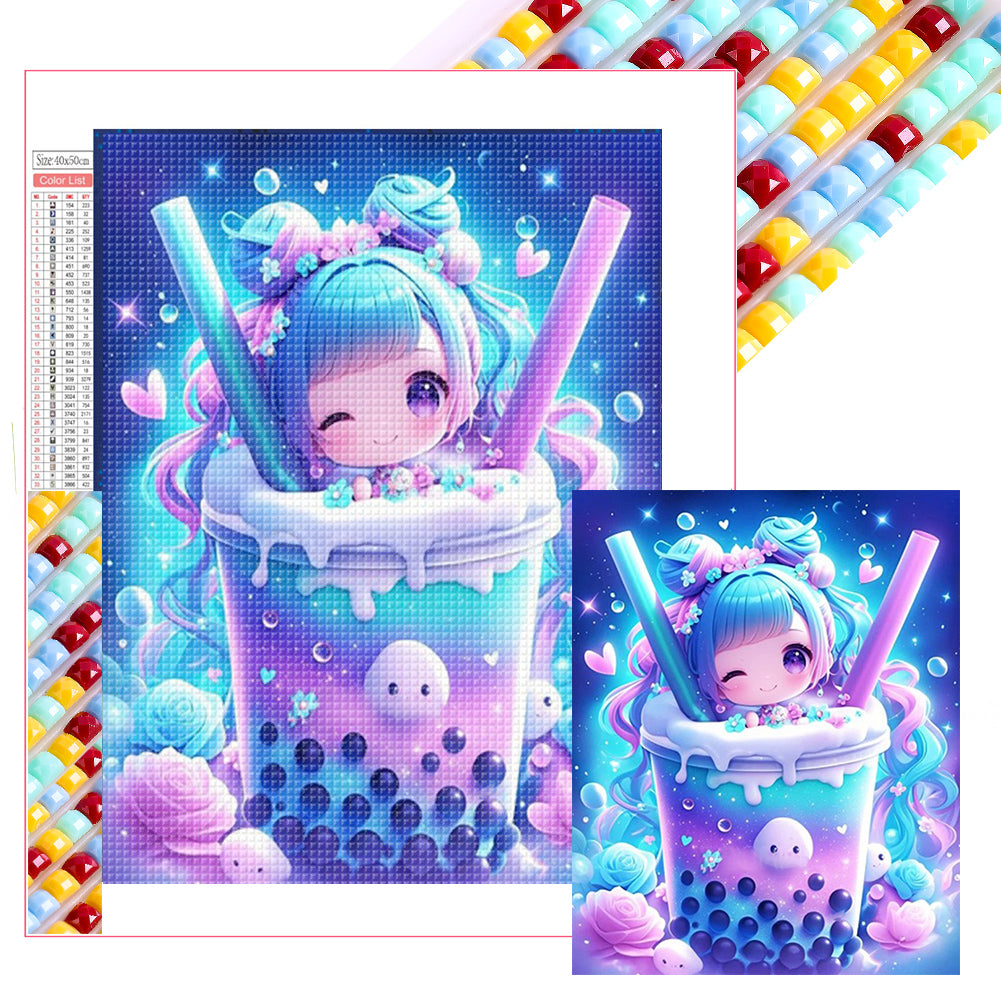 Milk Tea - Full Square Drill Diamond Painting 40*50CM