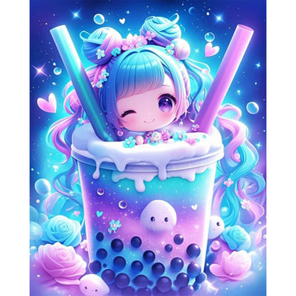 Milk Tea - Full Square Drill Diamond Painting 40*50CM