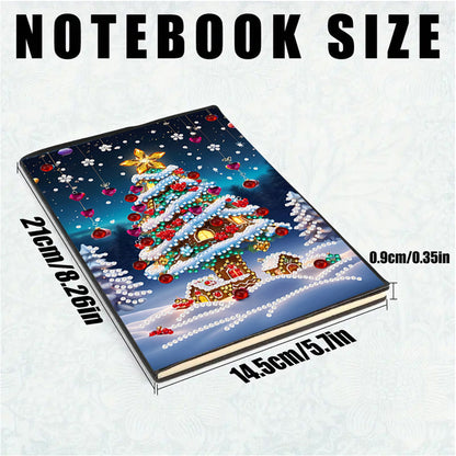 2pcs 50-Page A5 Size Diamond Painting Notebook for Adults Holiday Birthday Gift