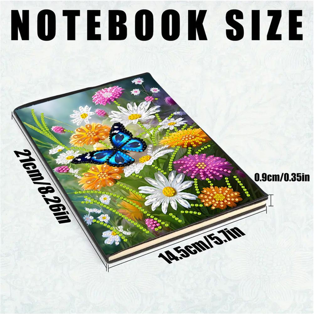 2pcs 50-Page A5 Size Diamond Painting Notebook for Adults Holiday Birthday Gift