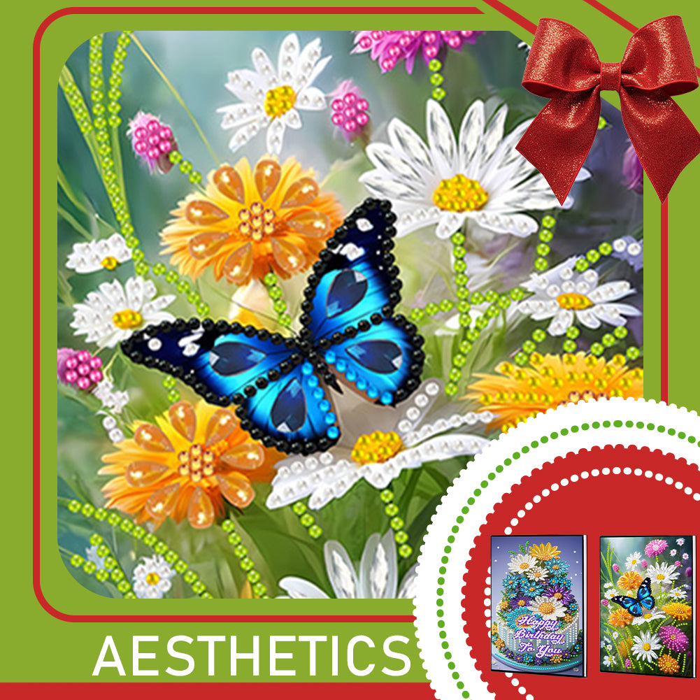 2pcs 50-Page A5 Size Diamond Painting Notebook for Adults Holiday Birthday Gift