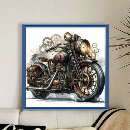 Motorcycle - 11CT Stamped Cross Stitch 40*40CM