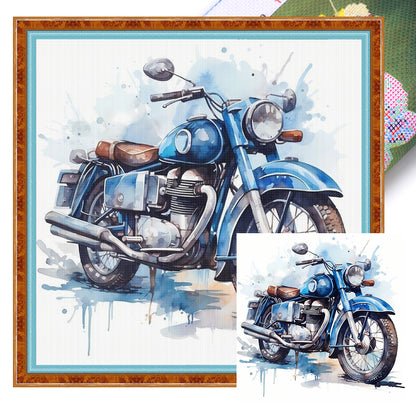 Motorcycle - 11CT Stamped Cross Stitch 40*40CM