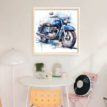 Motorcycle - 11CT Stamped Cross Stitch 40*40CM