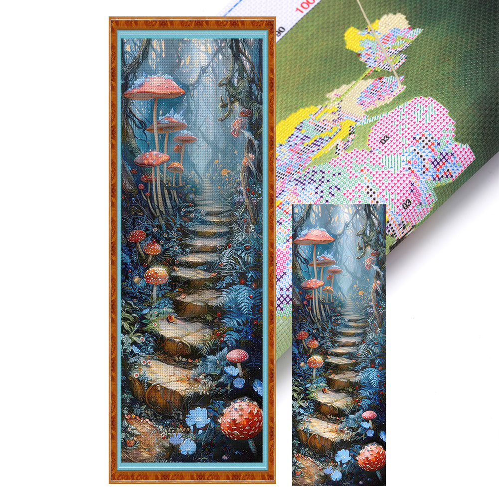 Road In A Fantasy Forest - 11CT Stamped Cross Stitch 30*90CM