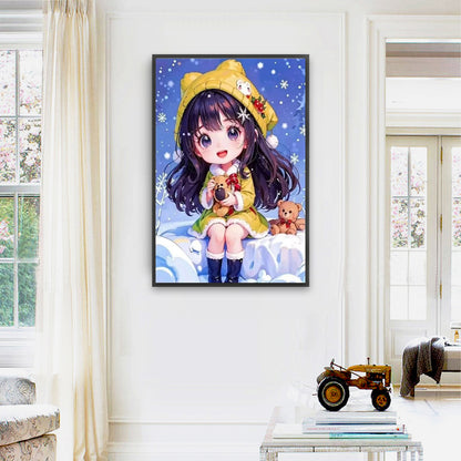 Girl - Full Square Drill Diamond Painting 40*60CM