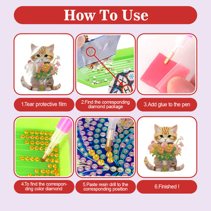 Xmas Acrylic Shaking Head Desktop Diamond Art Kits for Home Office Desktop Decor