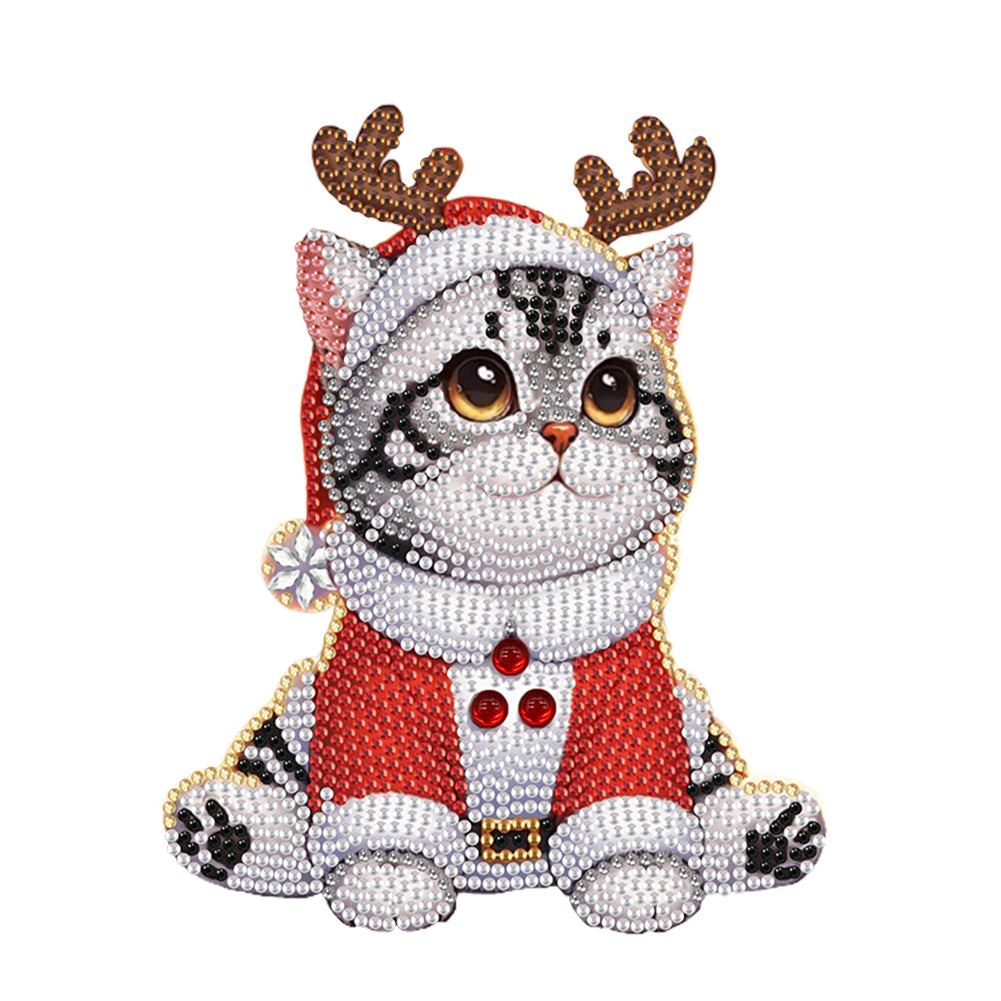 Xmas Acrylic Shaking Head Desktop Diamond Art Kits for Home Office Desktop Decor