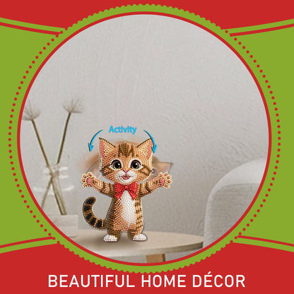 Xmas Acrylic Shaking Head Desktop Diamond Art Kits for Home Office Desktop Decor