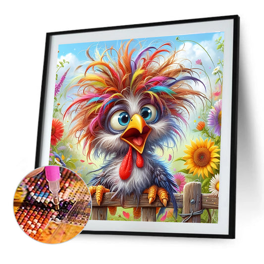 Funny Chicken - Full Round Drill Diamond Painting 30*30CM