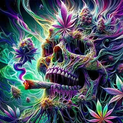 Skeleton - Full Round Drill Diamond Painting 40*40CM