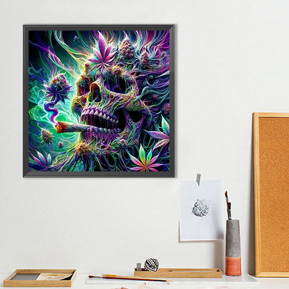 Skull - Full Round Drill Diamond Painting 40*40CM