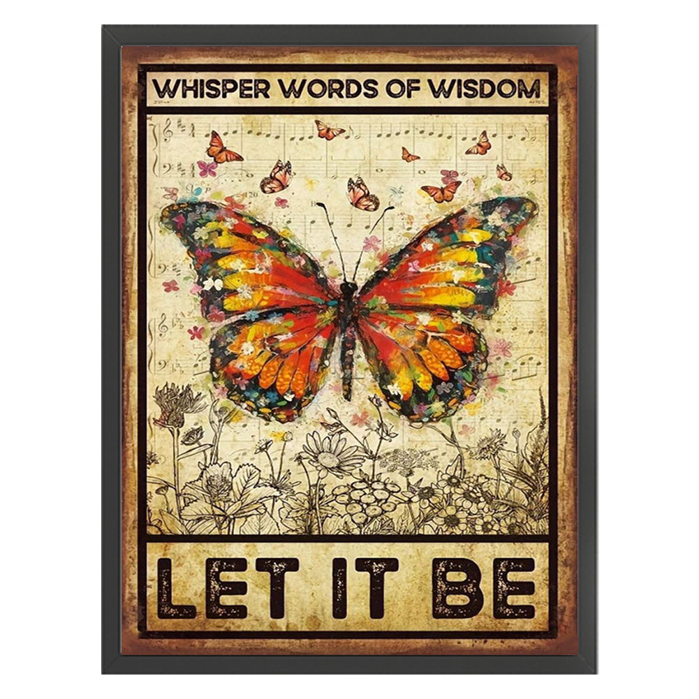 Butterfly - 14CT Stamped Cross Stitch 30*40CM