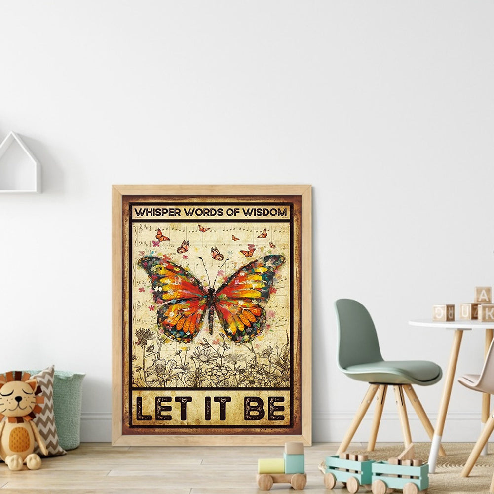Butterfly - 14CT Stamped Cross Stitch 30*40CM