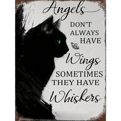 Black Cat - 14CT Stamped Cross Stitch 30*40CM