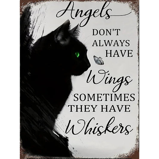 Black Cat - 14CT Stamped Cross Stitch 30*40CM